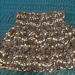 Wallflower Black and White Floral Mini Skirt